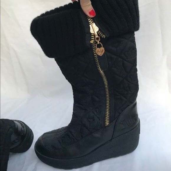 juicy couture women's king winter boots black